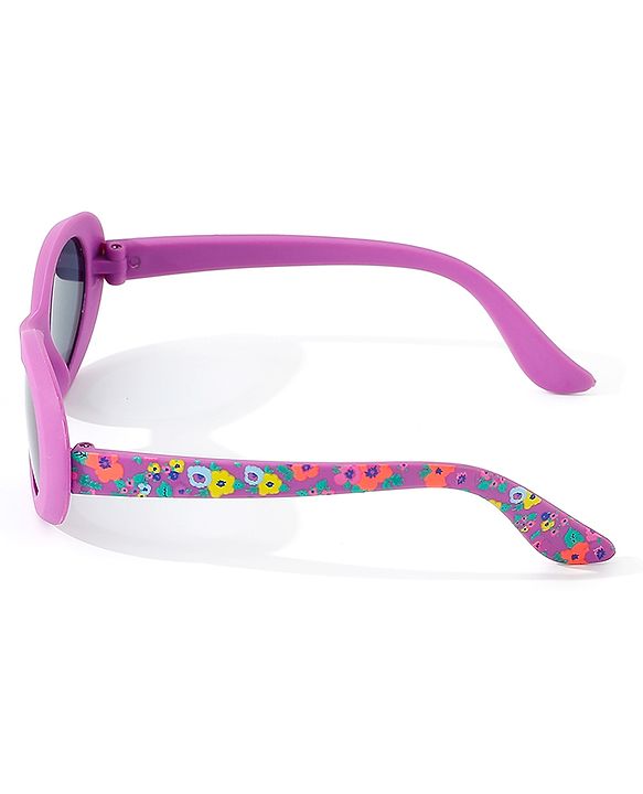 Babyhug Floral Print Free Size Sunglasses - Purple