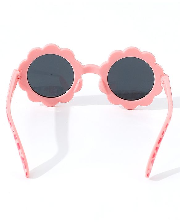 Babyhug Free Size Hearts Print Sunglasses - Pink