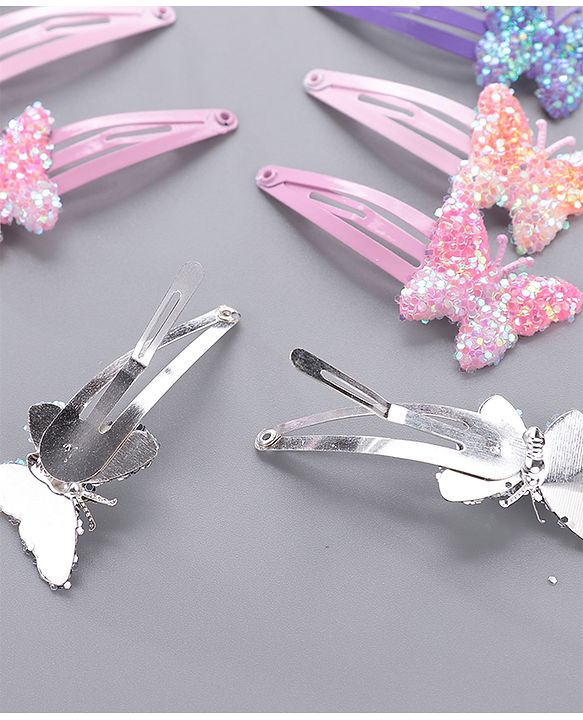 Pine Kids Butterfly Snap Clips Set of 12 - Multicolor
