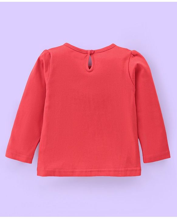 Babyhug Cotton Knit Full Sleeves Tops with Star & Text Print Pack of 3 - Navy Yellow & Red