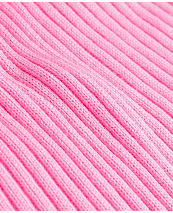 Pine Kids Knit Raglan Full Sleeves Solid Color Sweater - Pink
