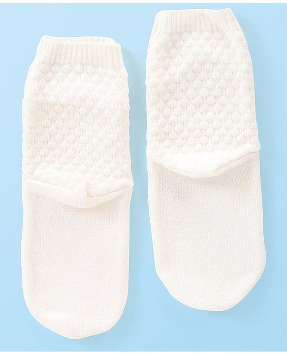 Cute Walk by Babyhug Anti-Bacterial Ankle Length Solid Color Socks Pack of 3 - Red White & Black