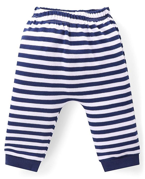 Babyhug 100% Cotton Knit Full Sleeves  Booties Striped &  Dino Printed Onesie with Leggings Pair of Mittens & Booties - Red