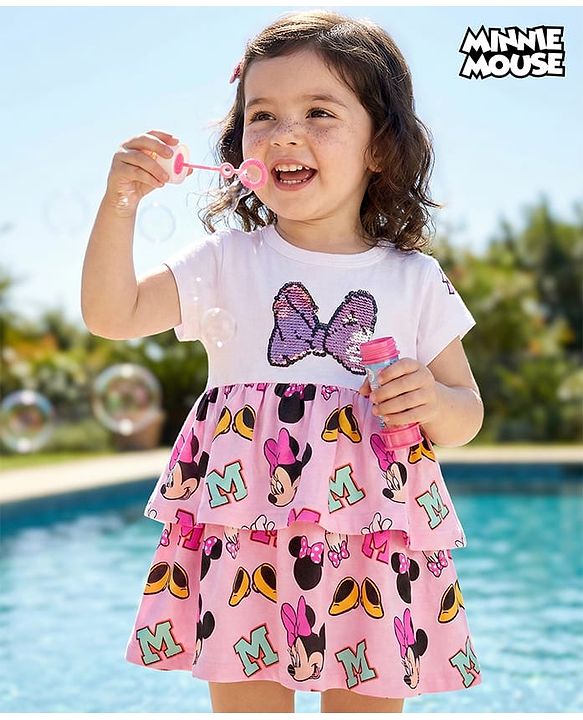 Babyhug Disney Single Jersey Knit Half Sleeves Shorts Night Suit with Chip N Dale Graphics -White main image 0
