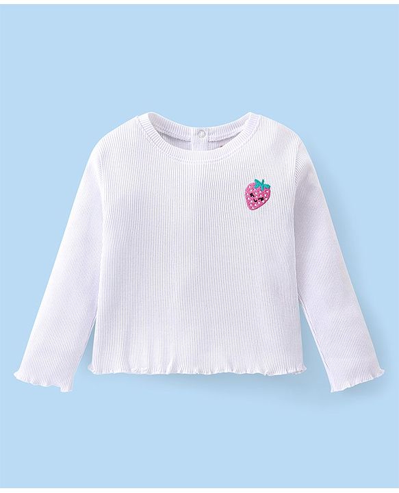 Babyhug Single Jersey Knit Floral Printed Jumpsuit with Full Sleeves Top - Pink & Blue