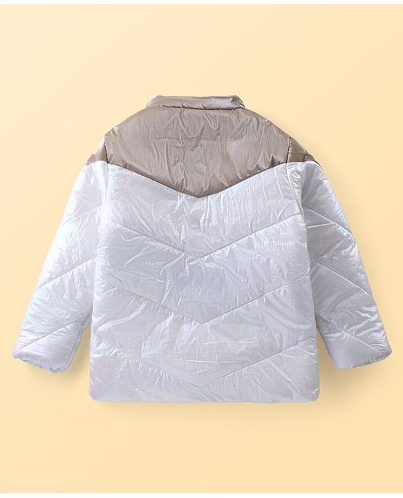 Pine Kids Full Sleeves Cut and Sew Jacket Solid Colour With Detachable Hood - Gold