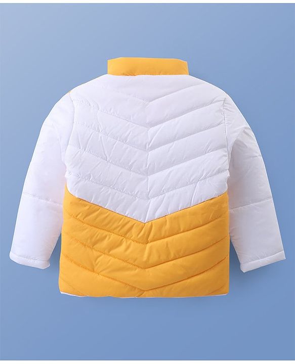Pine Kids Woven Full Sleeves High Neck Color Block Padded Jacket- Multicolor