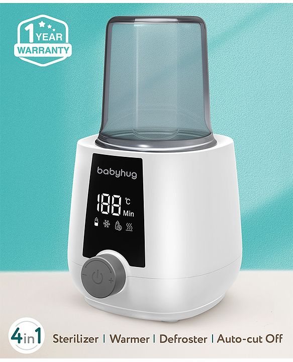 Babyhug 4-in-1 Baby Bottle Warmer cum sterilizer - White