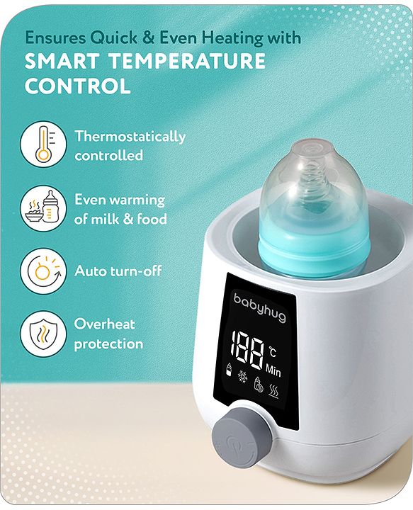 Babyhug 4-in-1 Baby Bottle Warmer cum sterilizer - White