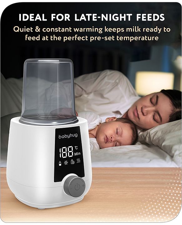 Babyhug 4-in-1 Baby Bottle Warmer cum sterilizer - White