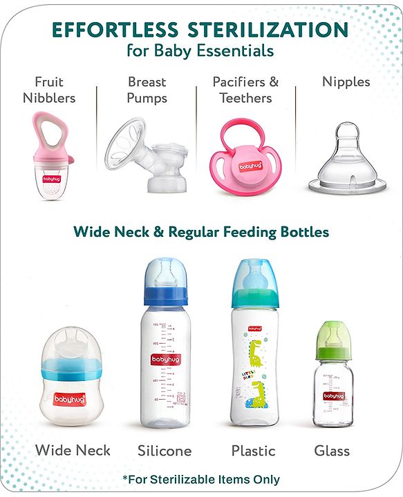 Babyhug 4-in-1 Baby Bottle Warmer cum sterilizer - White