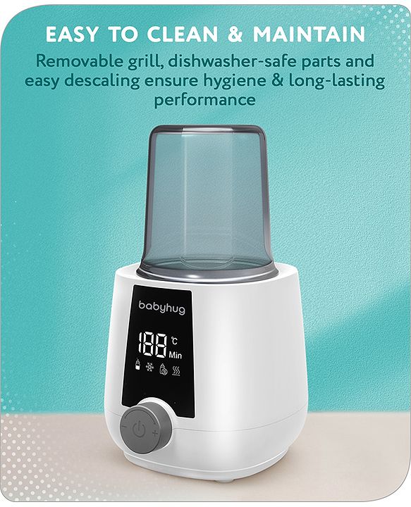 Babyhug 4-in-1 Baby Bottle Warmer cum sterilizer - White