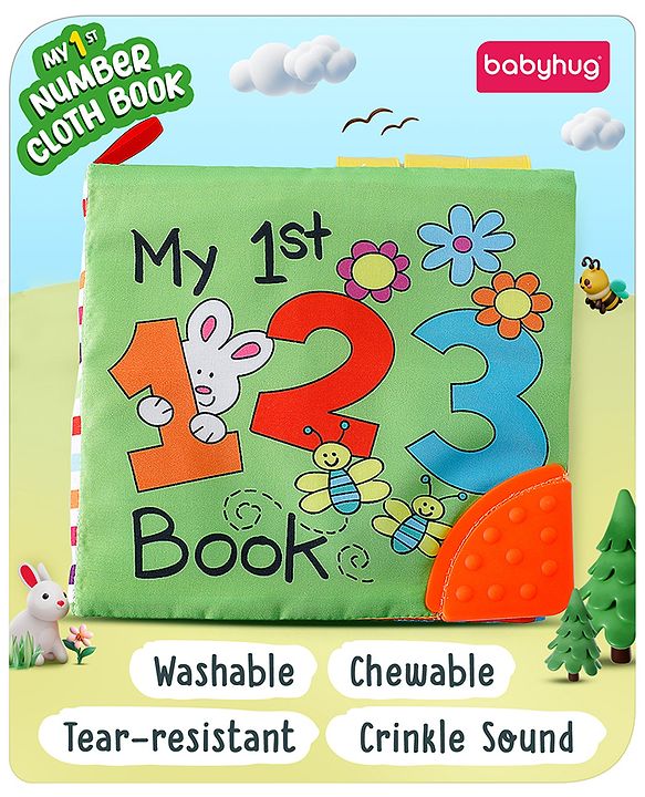 Babyhug My 1st Number Cloth Book - English