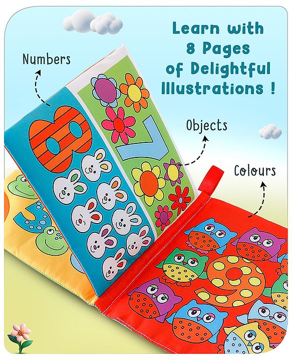 Babyhug My 1st Number Cloth Book - English