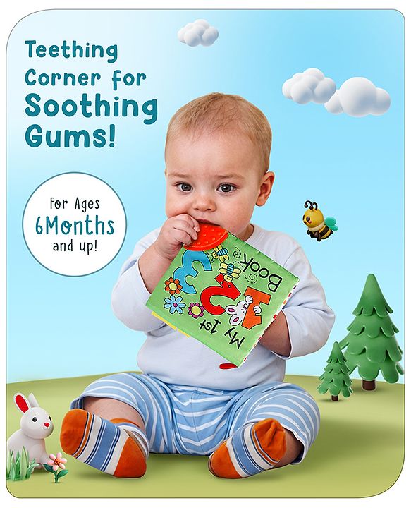 Babyhug My 1st Number Cloth Book - English