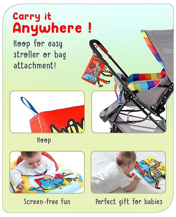 Babyhug Animal Tail Cloth Book - English