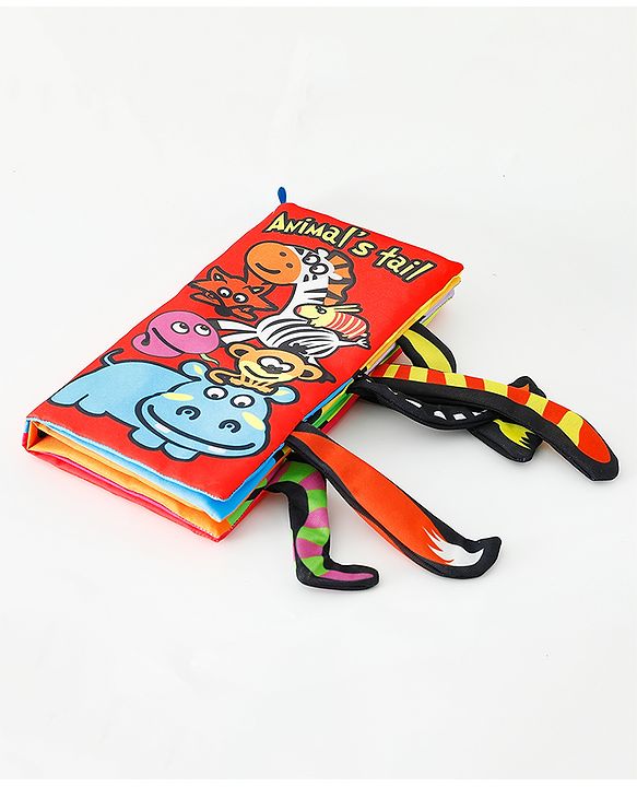 Babyhug Animal Tail Cloth Book - English