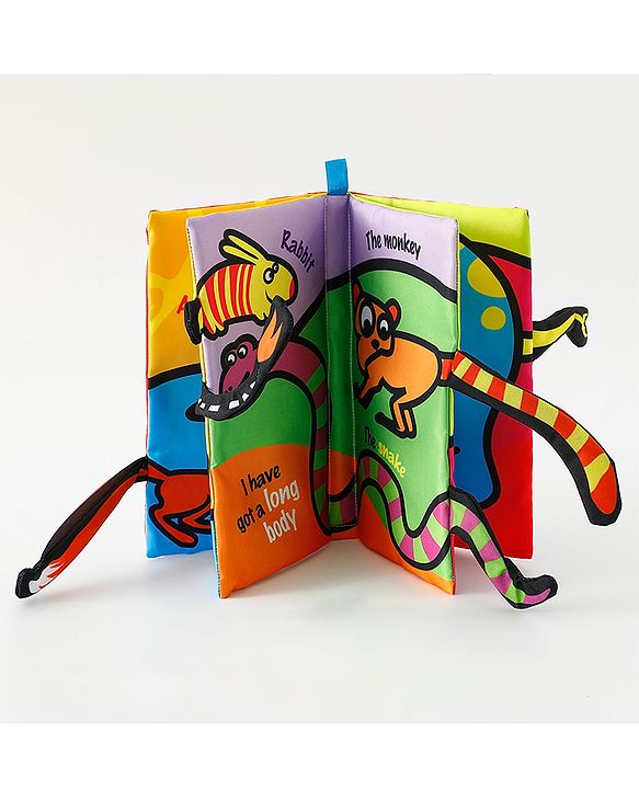 Babyhug Animal Tail Cloth Book - English