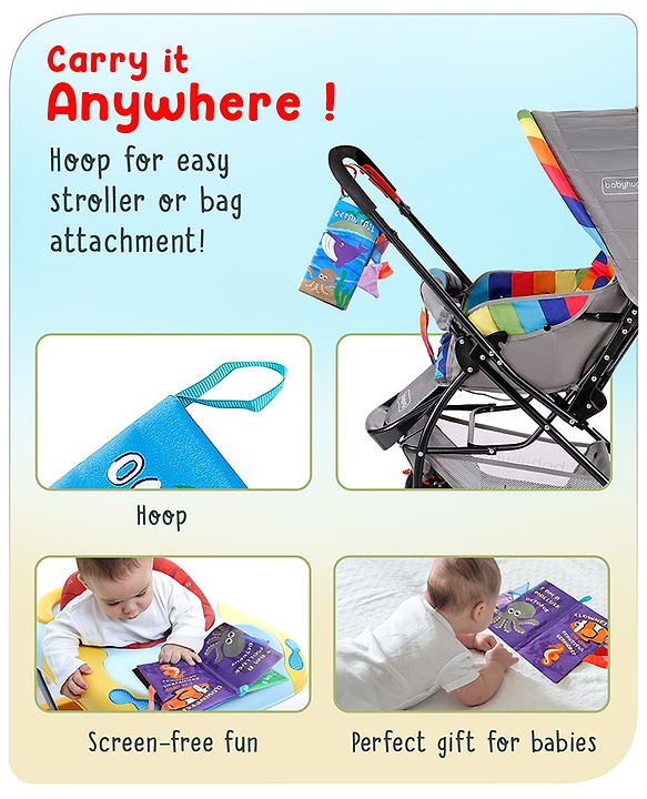 Babyhug Animal Tail Cloth Book - English
