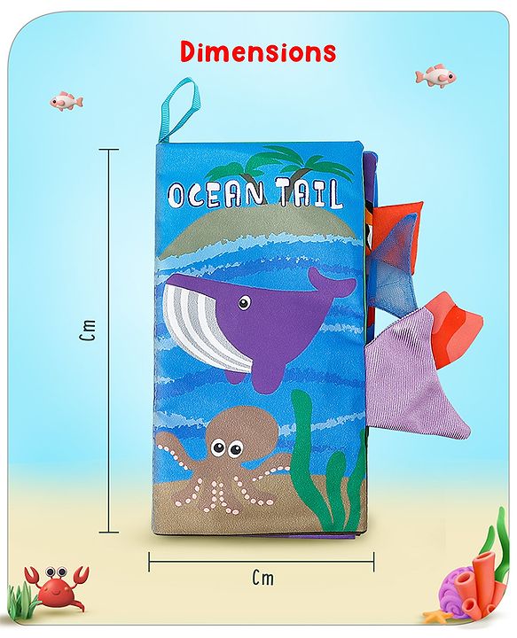 Babyhug Animal Tail Cloth Book - English