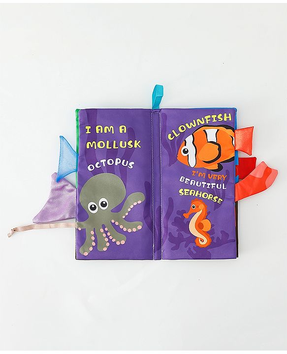 Babyhug Animal Tail Cloth Book - English