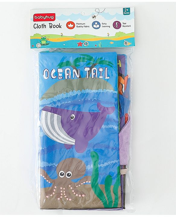 Babyhug Animal Tail Cloth Book - English