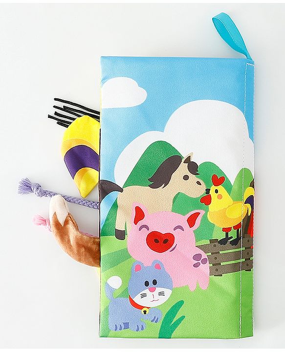 Babyhug Animal Tail Cloth Book - English