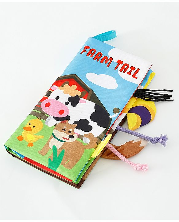 Babyhug Animal Tail Cloth Book - English