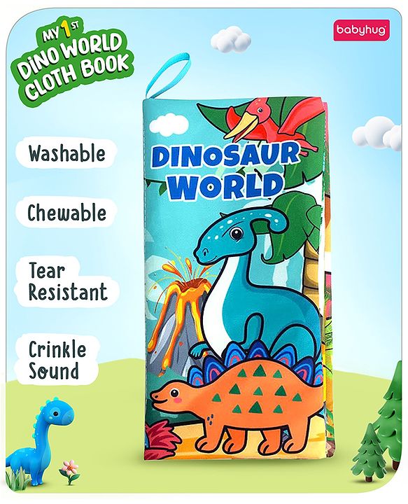 Babyhug Animal Tail Cloth Book - English
