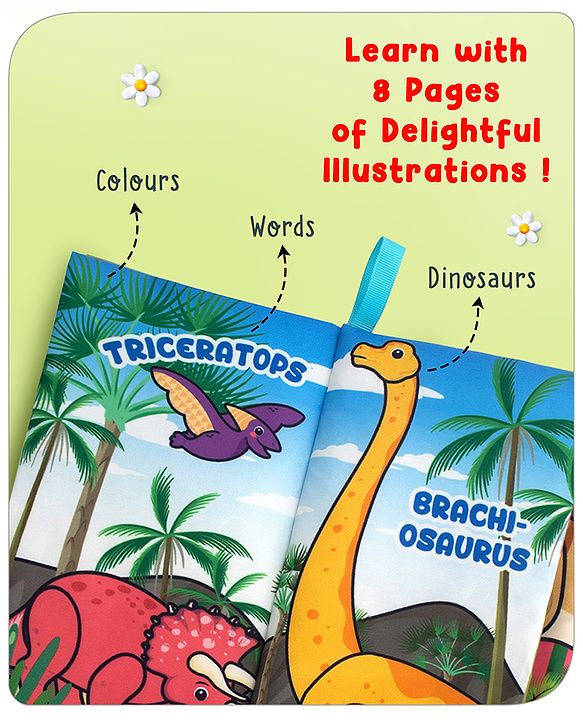 Babyhug Animal Tail Cloth Book - English