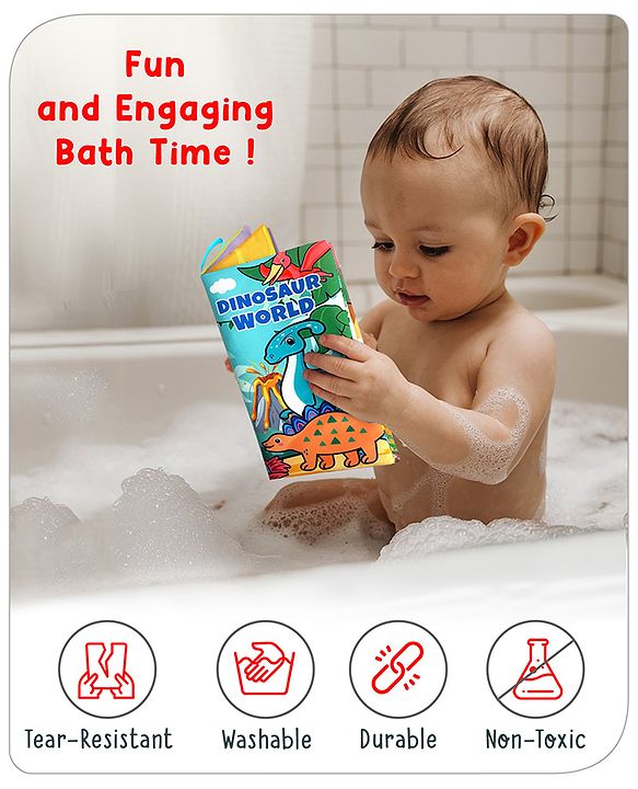 Babyhug Animal Tail Cloth Book - English