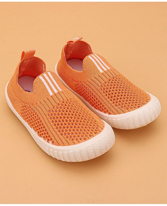 Cute Walk by Babyhug Solid Slip-on Casual Shoes - Orange