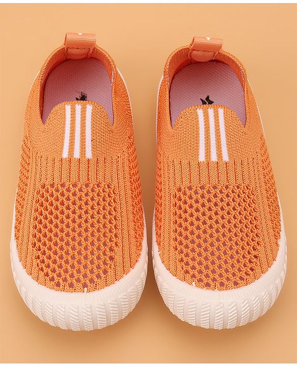 Cute Walk by Babyhug Solid Slip-on Casual Shoes - Orange