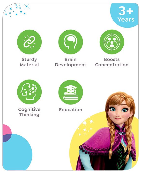 Babyhug Disney Frozen 8-in-1 Easel Board - Multicolor | Magnetic Whiteboard & Chalkboard with Alpha & Numric | Hight Adjustable | Enhances Learning & Creativity | Multicolor |BIS Certified