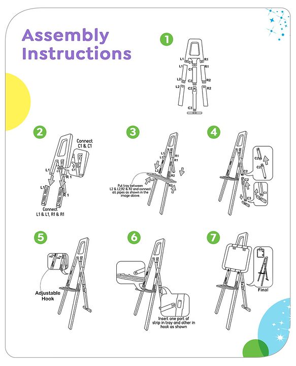 Babyhug Disney Frozen 8-in-1 Easel Board - Multicolor | Magnetic Whiteboard & Chalkboard with Alpha & Numric | Hight Adjustable | Enhances Learning & Creativity | Multicolor |BIS Certified