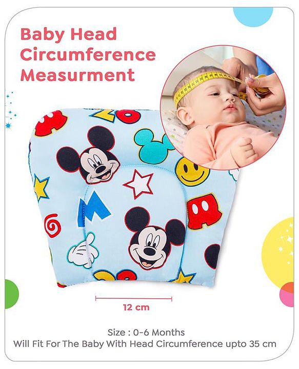 Babyhug Disney Gadda Set With Mosquito Net Smiley Mickey Face Print - Blue