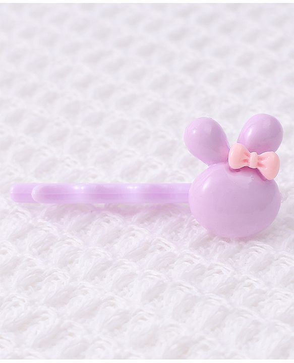 Babyhug Bunny Hair Pins & Clips Set of 10 - Multicolor