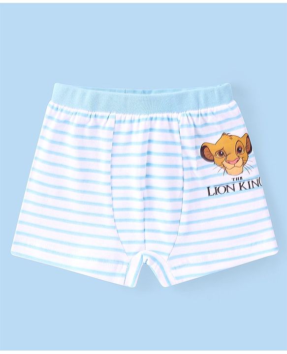 Babyhug Disney Lycra Knit Trunks With Mickey Mouse 101 Dalmatians & Lion King Graphics Pack of 3 - Multicolour