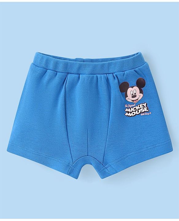 Babyhug Disney Lycra Knit Trunks With Mickey Mouse 101 Dalmatians & Lion King Graphics Pack of 3 - Multicolour