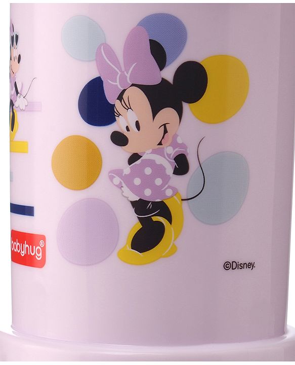 Babyhug Disney Mickey Mouse Print Straw Sipper With Snack Container Blue - 300 ml