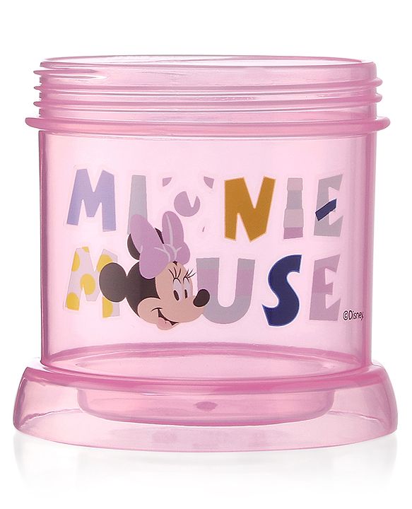 Babyhug Disney Mickey Mouse Print Straw Sipper With Snack Container Blue - 300 ml