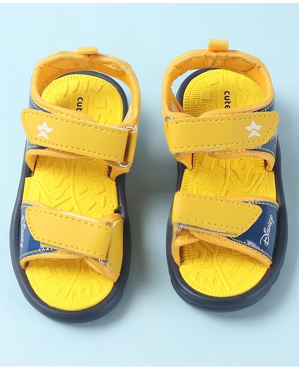 Cute Walk by Babyhug Disney Sandals with Velcro Closure Lion King Print -  Yellow