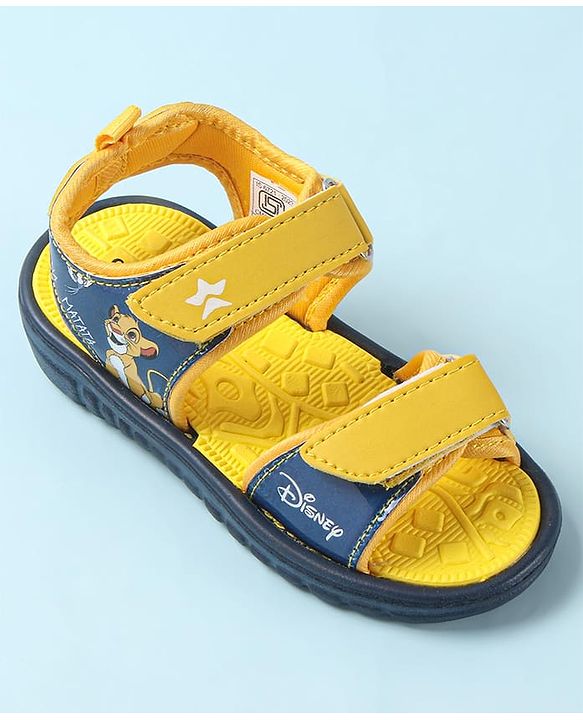 Cute Walk by Babyhug Disney Sandals with Velcro Closure Lion King Print -  Yellow