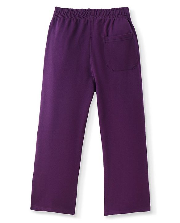 Pine Kids Knit Full Length Lounge Pant Text Print - Plum