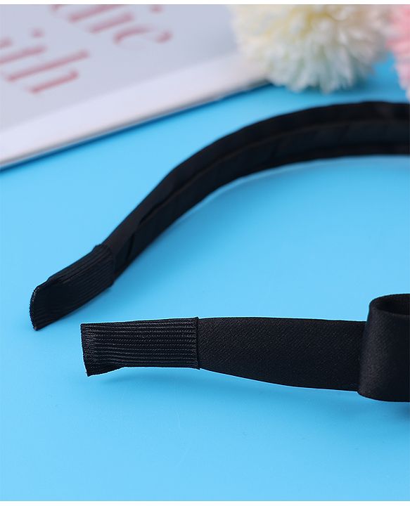 Pine Kids Hair Band with Bow - Black