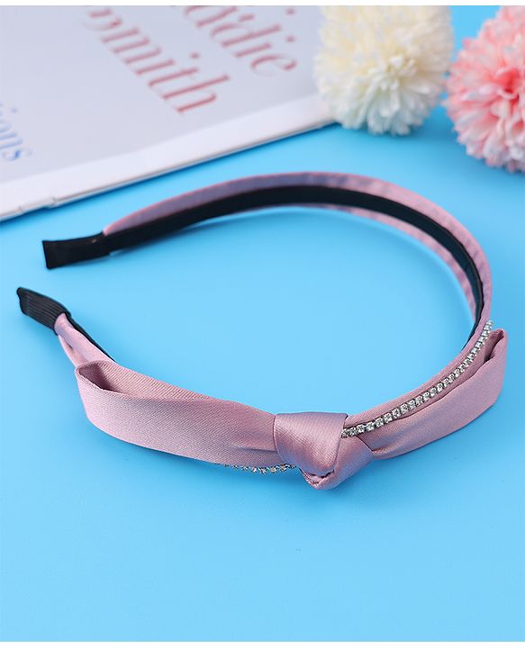 Pine Kids Hair Band with Bow Free Size - Pink