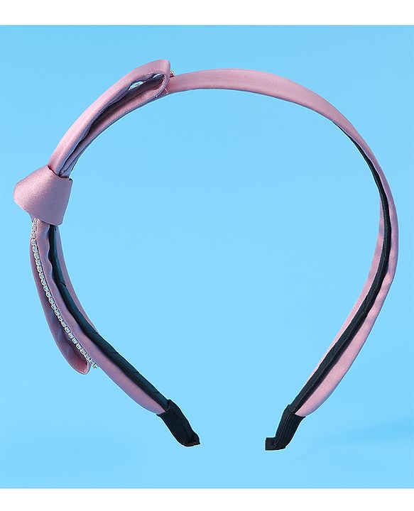 Pine Kids Hair Band with Bow Free Size - Pink