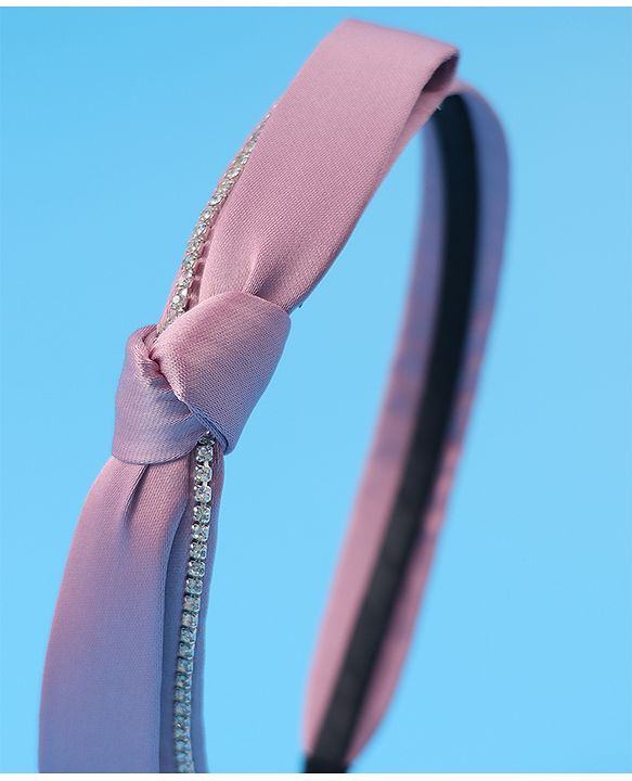 Pine Kids Hair Band with Bow Free Size - Pink