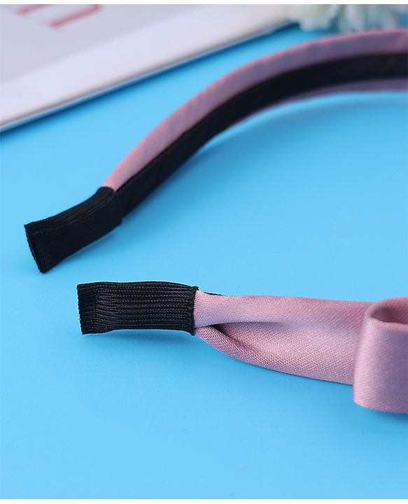 Pine Kids Hair Band with Bow Free Size - Pink