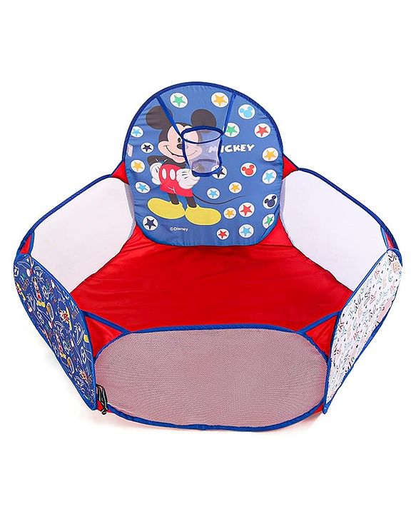 Babyhug Disney Mickey Ball Pool Set With 50 Colourful Balls for Kids |Ball Pit for Kids 2+ Years |Birthday Gift for Kids|BIS Certified